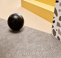 Forbo Sarlon Graphic 19dB 409T4319 black & white doodle фото 2 | FLOORDEALER
